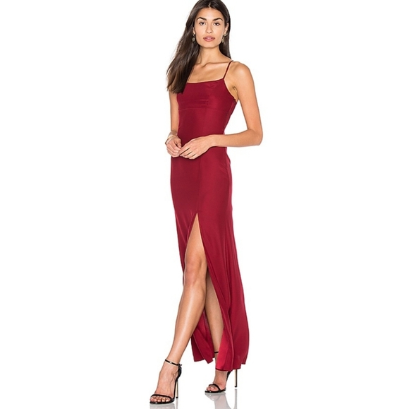 Blossom Dresses & Skirts - Blossom Cranberry Satin Slip Gown NWT S/M 6